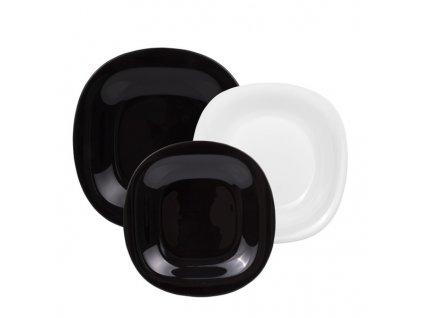 N1479 luminarc carine black white 18 ks