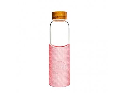 550ml Glass Bottle Pink Flamingo