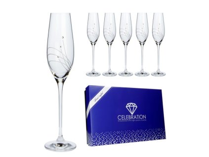 sklenice na sekt crystals classic 210 ml 6 ks