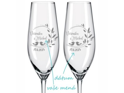 svatebni sklenicky na sekt romance sk