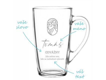 piskovany hrnek znameni berana