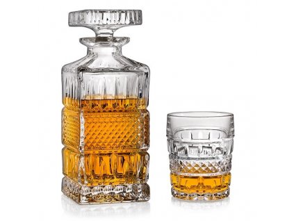 Crystal Bohemia BRITTANY whisky set (1+6)