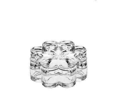 skleněná dóza čtyřlístek crystal bohemia