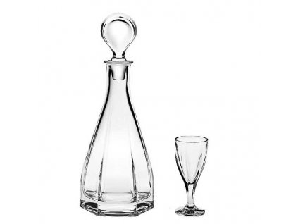 crystal bohemia victoria liquer set