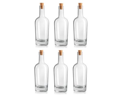 Láhev na slivovici Imperiale 0,5 l výhodný set 6 ks