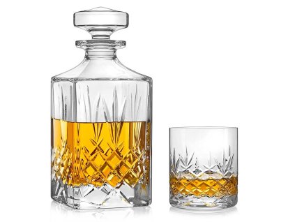 diamante buckingham whisky set