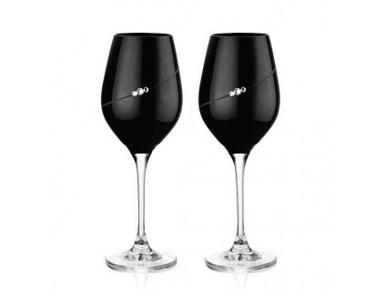 1055.352 sklenice sihouette black sklenice na vino 360 ml