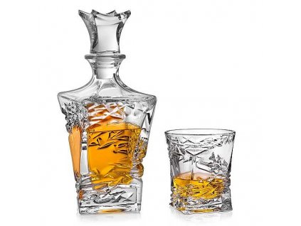 Crystal Bohemia Samurai whisky set glass
