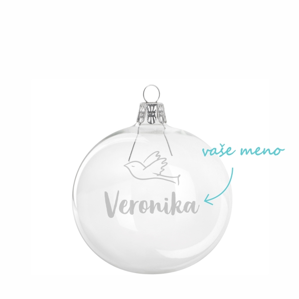 Pieskovaná banka Holubica s menom 8 cm