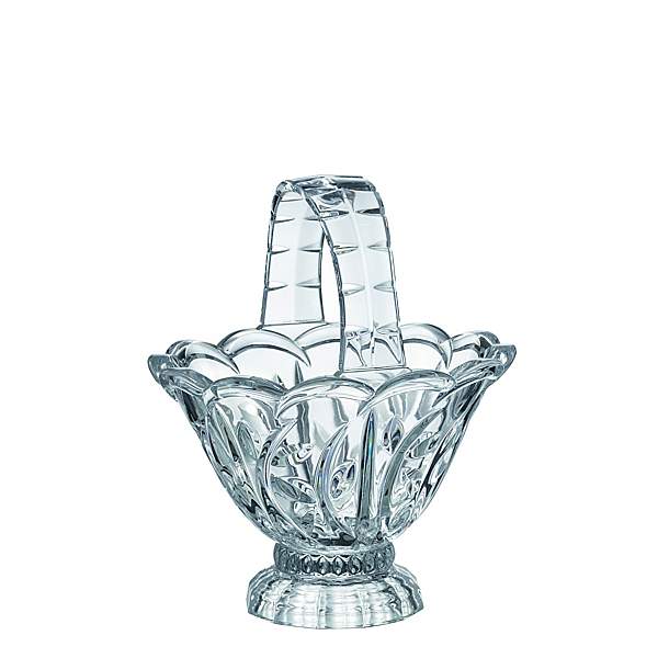 Crystal Bohemia sklenený košík 215 mm