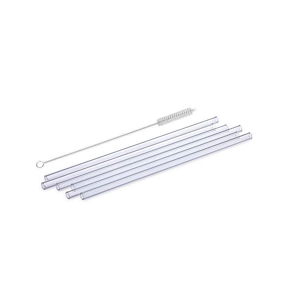 Simax Sklenená slamka 20 cm (6+1)