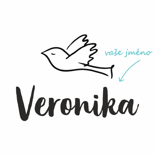 Pieskovanie motívu holubička s menom