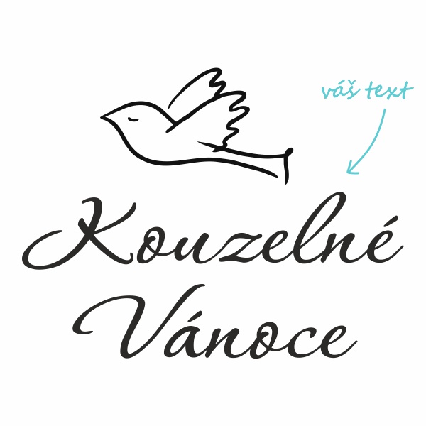 Pieskovanie motívu Čarovné Vianoce s holubičkou