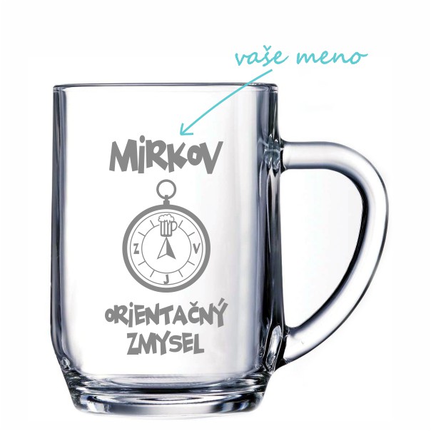 Pieskovaný polliter na pivo Mirkov orientačný zmysel