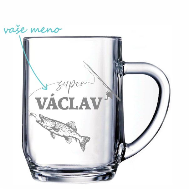 Pieskovaný polliter na pivo Super rybár