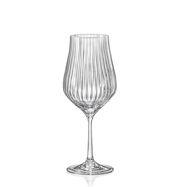 VÝPREDAJ Crystalex Poháre na víno TULIPA OPTIC 450 ml