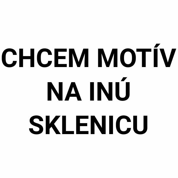 Chcem pieskovanie motívu na iný pohár