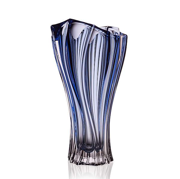 Aurum Crystal váza Plantica blue 320 mm