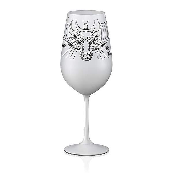Crystalex pohár Zverokruhy Býk biela 550 ml