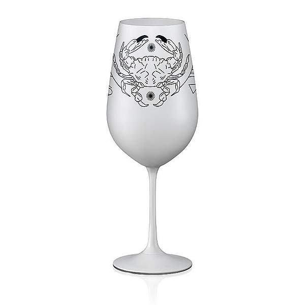 Crystalex pohár Zverokruhy Rak biela 550 ml