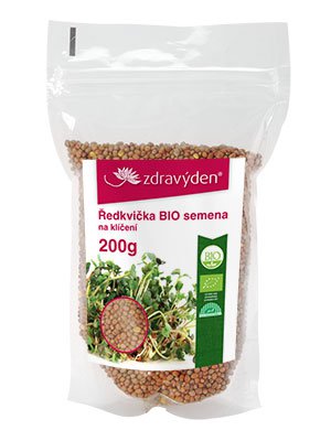 Zdravý deň BIO semená na klíčenie - reďkovka 200g