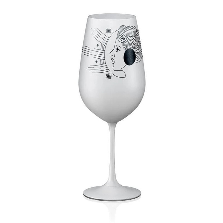 Crystalex pohár Zverokruhy Panna biela 550 ml