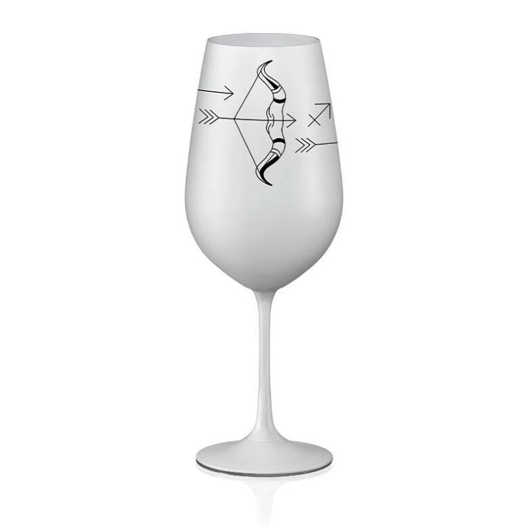 Crystalex pohár Zverokruhy Strelec biela 550 ml