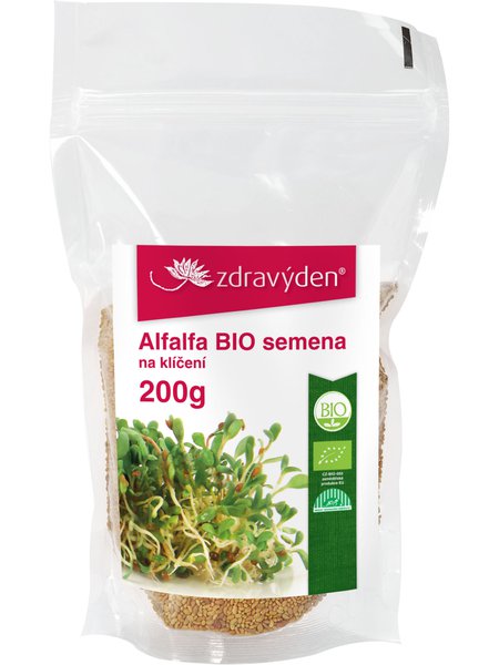 Zdravý deň BIO semená na klíčenie - alfalfa 200g