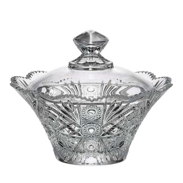 Crystal Bohemia dóza s vekom Sissi 205 mm