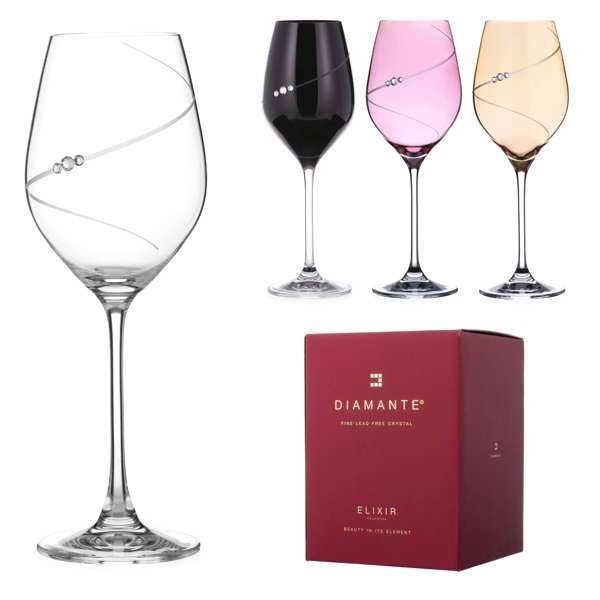 Diamante Silhouette Selection poháre na víno 360 ml 4 ks