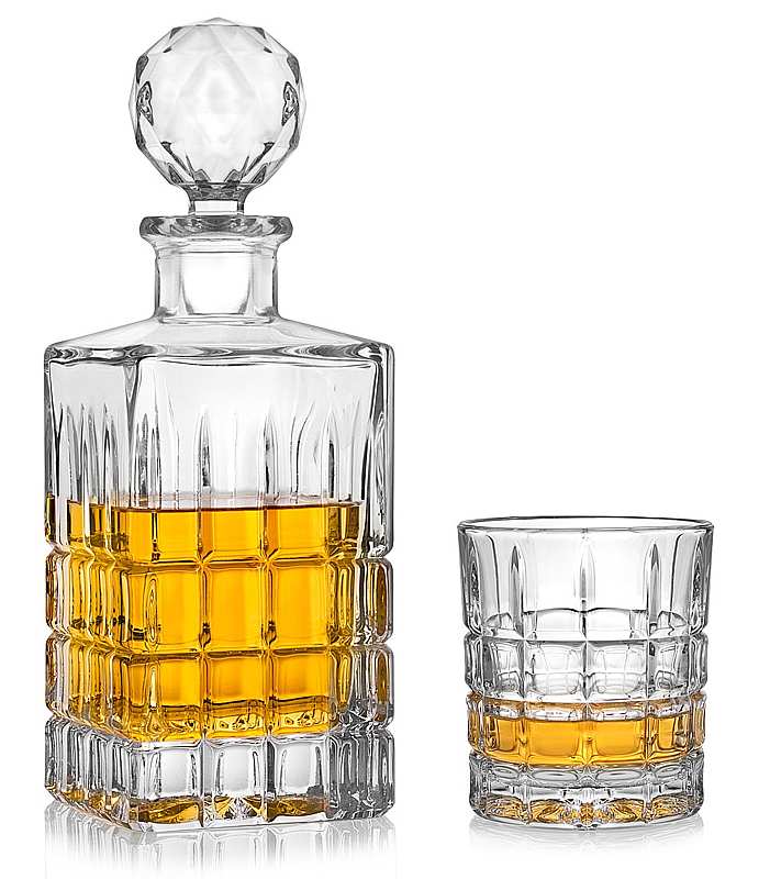 Aurum Crystal Diplomatic whisky set (1 + 6)
