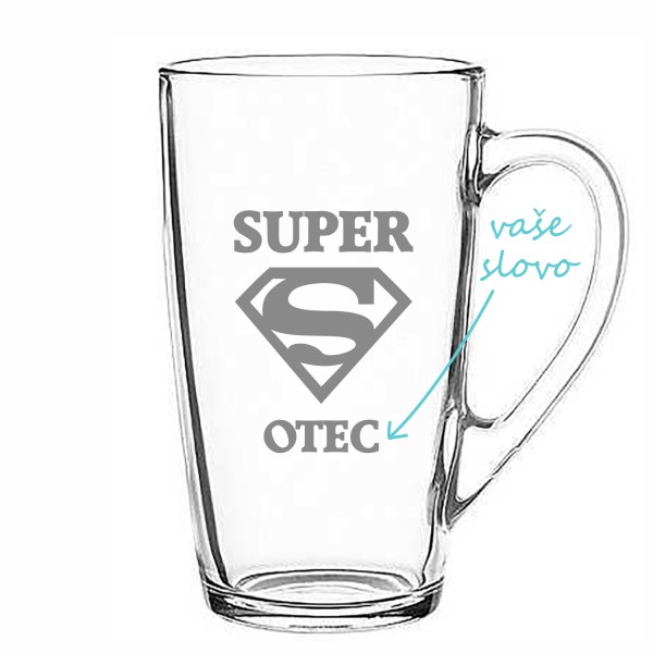 Pieskovaný hrnček Super otec