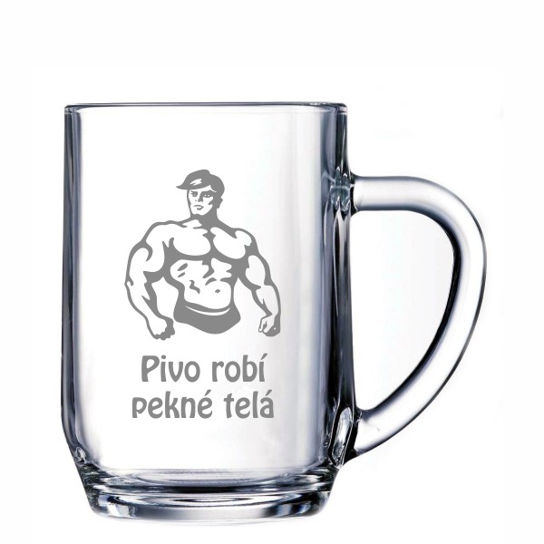 Pieskovaný polliter Pivo robí pekné telá
