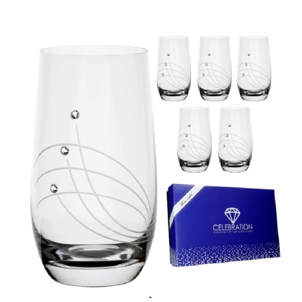 Celebration crystals Poháre GLOBO CRYSTALS CLASSIC 390 ml, 6 ks