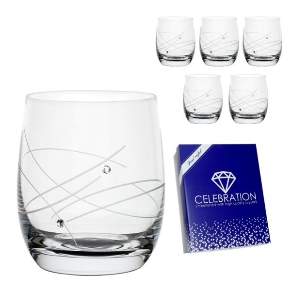Celebration crystals Poháre GLOBO CRYSTALS MODERN 350 ml, 6 ks
