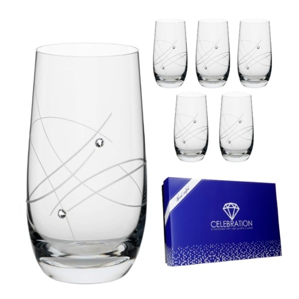 Celebration crystals Poháre GLOBO CRYSTALS MODERN 390 ml, 6 ks