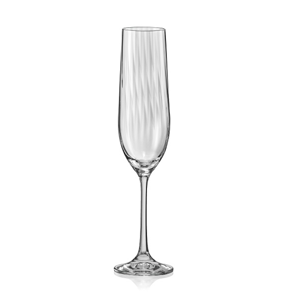 VÝPREDAJ Crystalex Poháre na sekt WATERFALL 190 ml, 1 ks