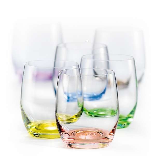 Crystalex Farebné poháre Club Rainbow 300 ml, 6 ks
