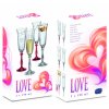 Crystalex Sklenice na sekt šampaňské šumivé víno Angela LOVE 190 ml 2 ks krabička