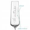 svatebni sklenicka na sekt calligraphy sk