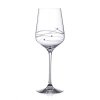 Diamante Spiral Swarovski brousena sklenice na víno zdobena krystaly 450 ml