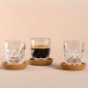 Leonardo stylove odolne sklenice na espresso s podtácky z korku Gocce 60 ml 6 ks