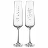 sklenice na sekt k vyroci calligraphy