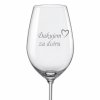 svatebni sklenicka na vino dekuji za dceru sk