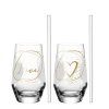Leonardo sklenice na long drink pro dva se skleněným brčkem 029184