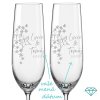 svatebni sklenicky na sekt motylci s krystaly sk
