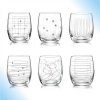 Crystalex dekorovane Sklenice na whisky nebo vodu ELEMENTS 300 ml, 6 ks