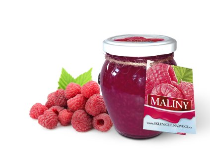 džem maliny s cukrem