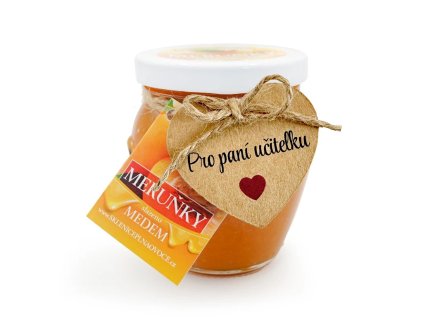 Sklenička slazená medem Pro paní učitelku