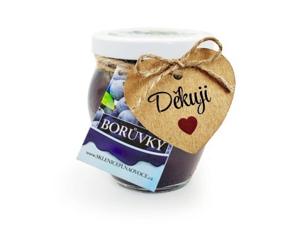 Sklenička slazená cukrem Děkuji